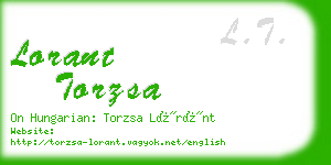 lorant torzsa business card